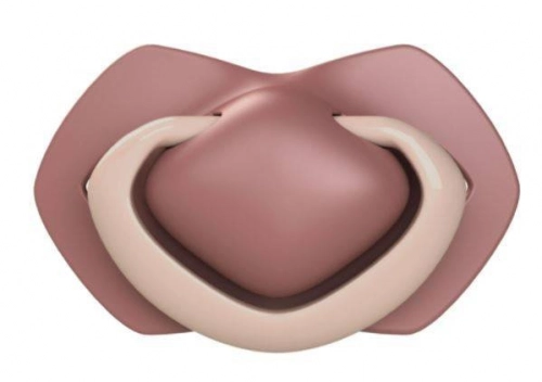 Canpol Babies Smoczek Silikonowy Symetryczny Pure Color 6-18m 2szt. 22/656_pin Pink