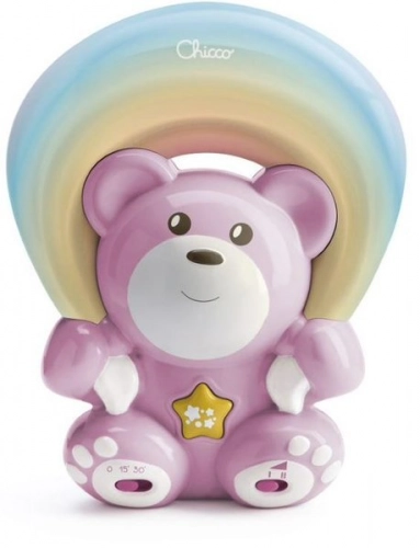 Chicco Rainbow Bear lācītis projektors Pink