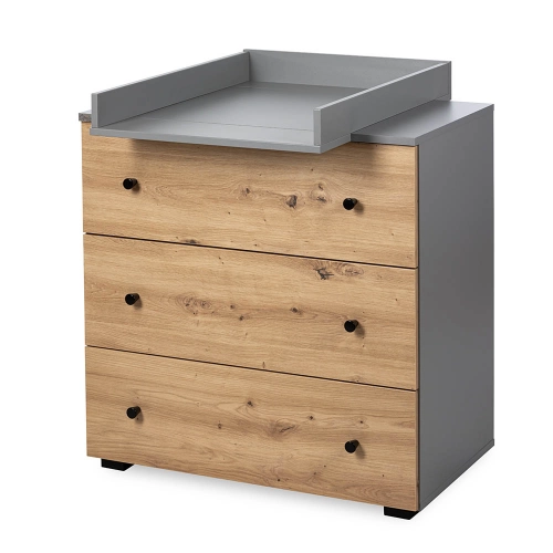 Commode without changing tray Klups PAULINE GRAPHITE-OAK