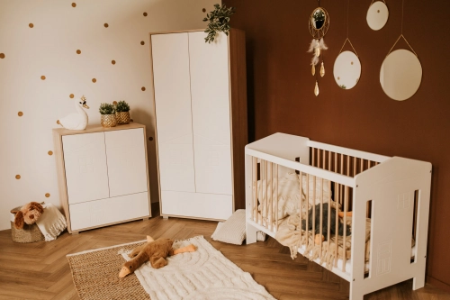Cot 120x60 white Klups IDA BEECH- WHITE