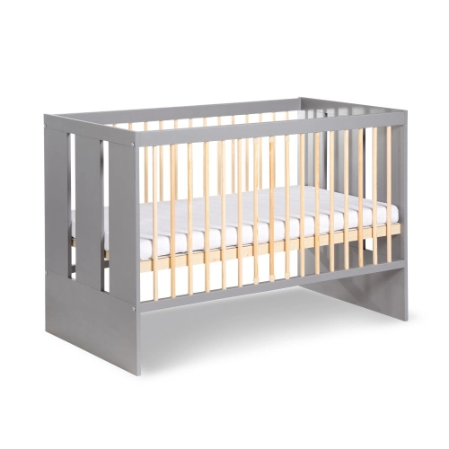 Cot 120x60 with safety rail Klups PAULINE GRAPHITE