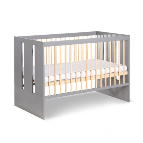 Cot 120x60 with safety rail Klups PAULINE GRAPHITE