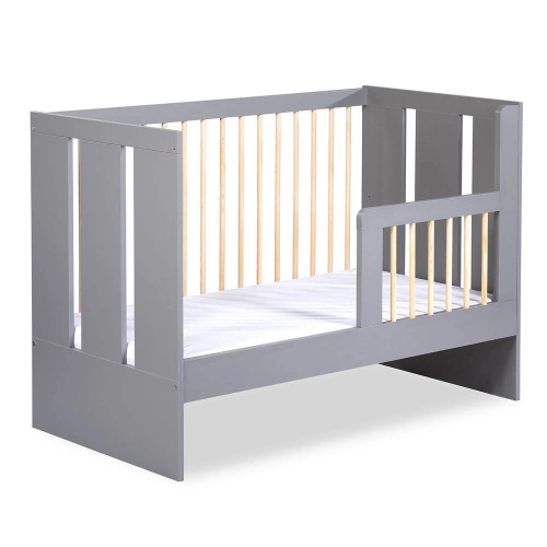 Cot 120x60 with safety rail Klups PAULINE GRAPHITE