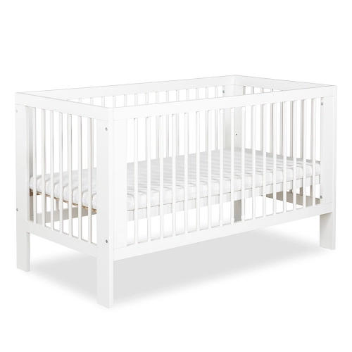 Cot 140x70 with safety rail white Klups OLIVIA WHITE