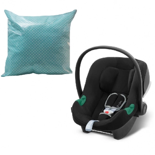 Cybex Aton B2 i-Size Volcano Black Детское автокресло 0-13 кг + Hevea Подушка