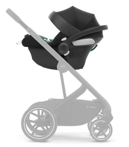 Cybex Aton B2 i-Size Volcano Black Bērnu autosēdeklis 0-13 kg + Hevea spilvens