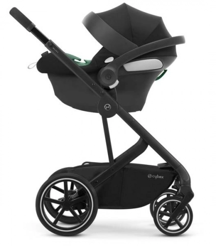 Cybex Aton B2 i-Size Volcano Black Bērnu autosēdeklis 0-13 kg + Hevea spilvens