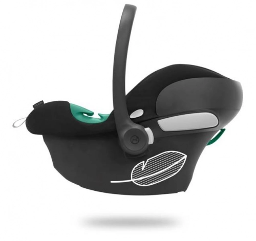 Cybex Aton B2 i-Size Volcano Black Bērnu autosēdeklis 0-13 kg + Hevea spilvens