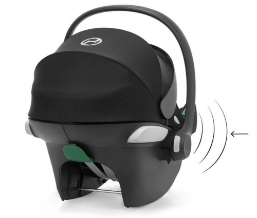 Cybex Aton B2 i-Size Volcano Black Bērnu autosēdeklis 0-13 kg + Hevea spilvens