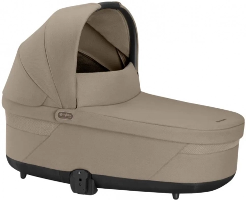 Cybex Balios S Lux 2.0 Wózek Głęboko-Spacerowy Almond Beige + Cybex Aton B2 i-Size Fotelik Samochodowy 0-13kg + Baza One Volcano Black