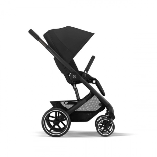 Cybex Balios S Lux Moon Black 2023 + Cybex Aton B2 i-Size + Cybex One base Bērnu rati 4in1