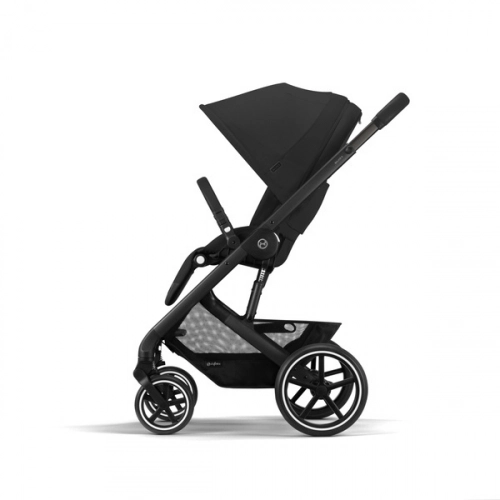 Cybex Balios S Lux Moon Black 2023 + Cybex Aton B2 i-Size + Cybex One base Bērnu rati 4in1