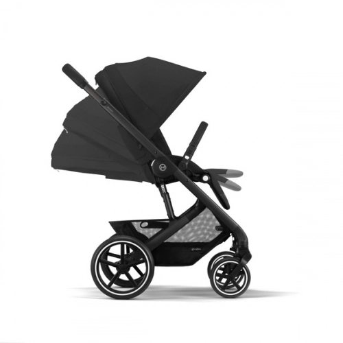 Cybex Balios S Lux Moon Black 2023 + Cybex Aton B2 i-Size + Cybex One base Bērnu rati 4in1