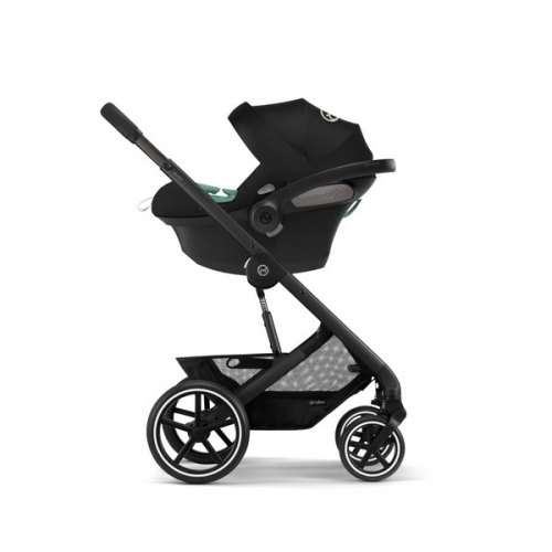 Cybex Balios S Lux Moon Black 2023 + Cybex Aton B2 i-Size + Cybex One base Bērnu rati 4in1