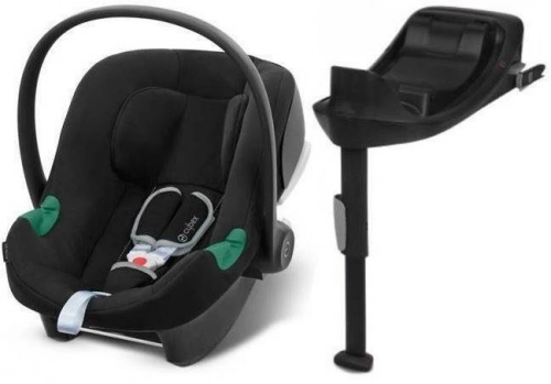 Cybex Balios S Lux Moon Black 2023 + Cybex Aton B2 i-Size + Cybex One base Bērnu rati 4in1