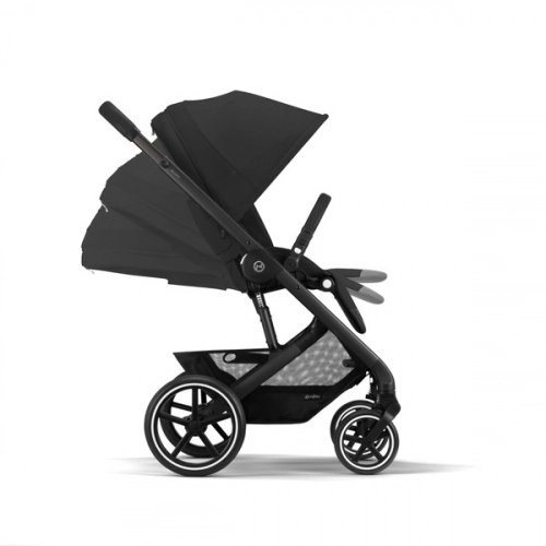 Cybex Balios S Lux Moon Black 2023 + Cybex Aton B2 i-Size + Cybex One base Bērnu rati 4in1