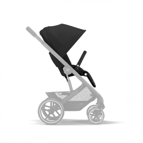 Cybex Balios S Lux Moon Black 2023 + Cybex Aton B2 i-Size + Cybex One base Bērnu rati 4in1