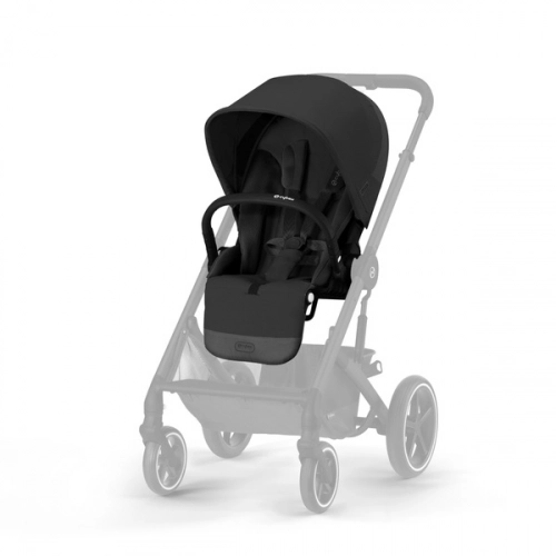 Cybex Balios S Lux Moon Black 2023 + Cybex Aton B2 i-Size + Cybex One base Bērnu rati 4in1