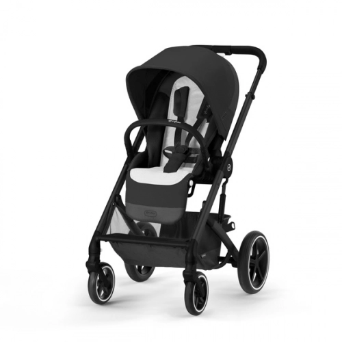 Cybex Balios S Lux Moon Black 2023 + Cybex Aton B2 i-Size + Cybex One base Bērnu rati 4in1
