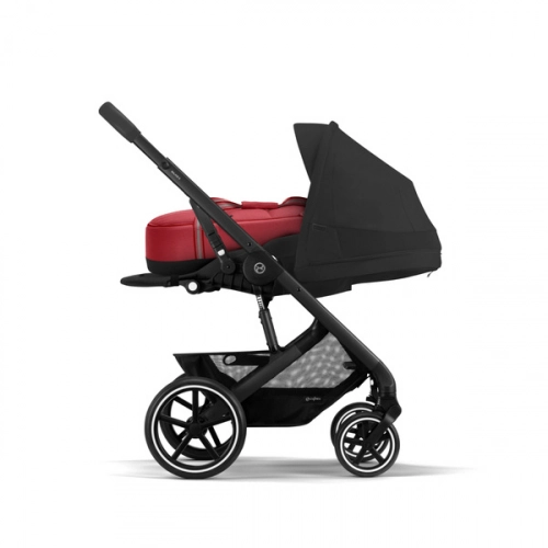 Cybex Balios S Lux Moon Black 2023 + Cybex Aton B2 i-Size + Cybex One base Bērnu rati 4in1