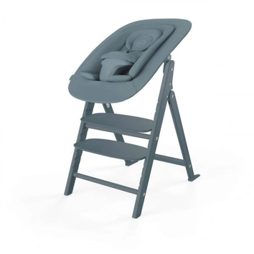 Cybex Click & Fold Krzesełko Do Karmienia Z Bujakiem i Tacką 4w1 Stone Blue