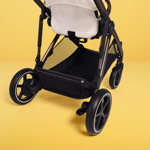 Cybex E-Gazelle S Almond Beige Прогулочная коляска + Спальный мешок Cybex Snogga 2 Almond Beige