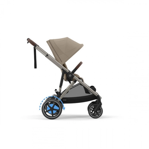 Cybex E-Gazelle S Almond Beige/Taupe Коляска для двойняшек