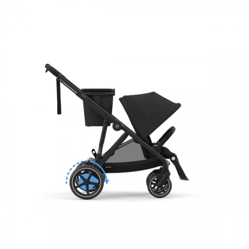 Cybex E-Gazelle S Moon Black Pastaigu rati + Guļammaiss Cybex Snogga 2 Ocean Blue