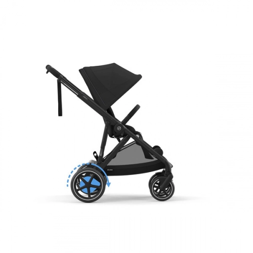 Cybex E-Gazelle S Moon Black Pastaigu rati + Guļammaiss Cybex Snogga 2 Ocean Blue