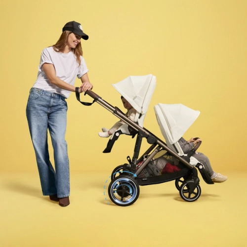 Cybex E-Gazelle S Ocean Blue Pastaigu rati + Guļammaiss Cybex Snogga 2 Ocean Blue