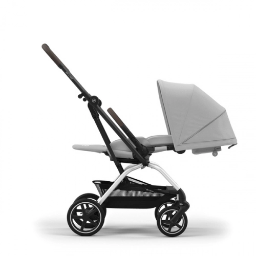 Cybex Eezy S Twist Plus 2 Fog Grey/Silver 2024 Pastaigu ratiņi + lietus plēve