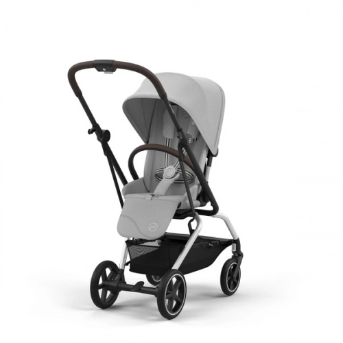 Cybex Eezy S Twist Plus 2 Fog Grey/Silver 2024 Pastaigu ratiņi + lietus plēve