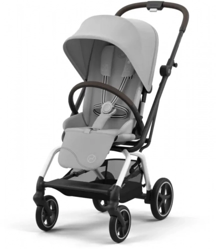 Cybex Eezy S Twist Plus 2 Fog Grey/Silver 2024 Pastaigu ratiņi + lietus plēve