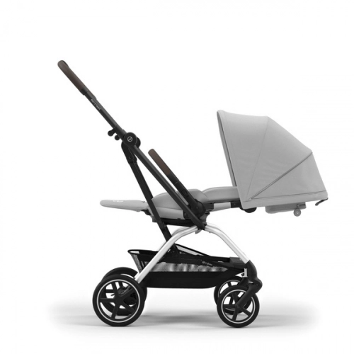 Cybex Eezy S Twist Plus 2 Fog Grey/Silver 2024 Pastaigu ratiņi + lietus plēve