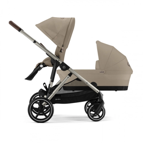 Cybex Gazelle S Almond Beige/Taupe Dvīņu ratiņi