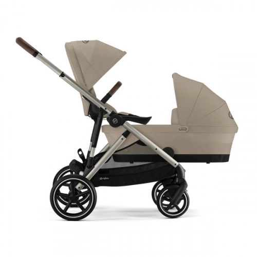 Cybex Gazelle S Almond Beige/Taupe Dvīņu ratiņi