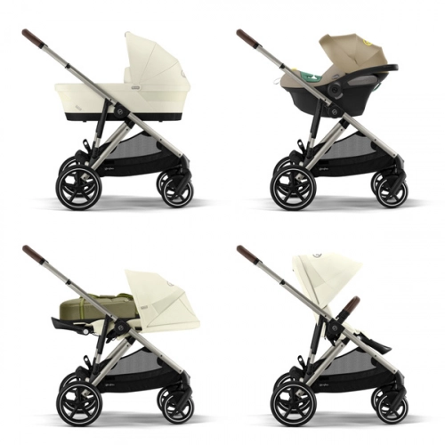 Cybex Gazelle S Seashell Beig/Taupe Dvīņu Ratiņi