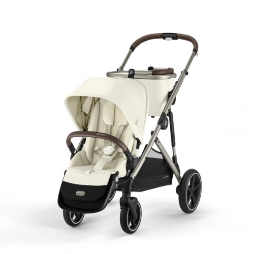 Cybex Gazelle S Seashell Beig/Taupe Dvīņu Ratiņi