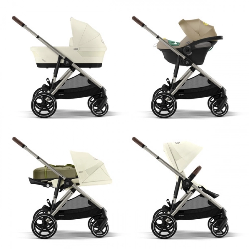 Cybex Gazelle S Seashell Beig/Taupe Dvīņu Ratiņi