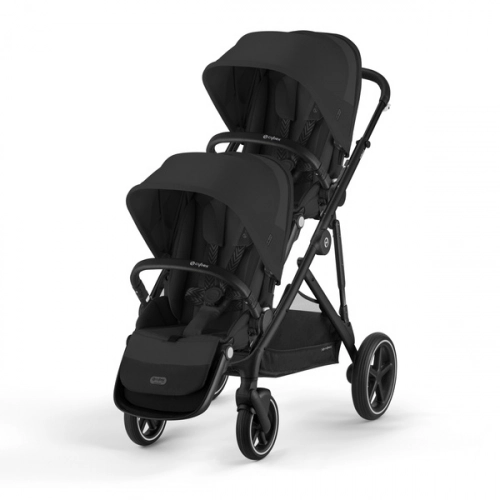 Cybex Gazelle S Moon Black Dvīņu Ratiņi