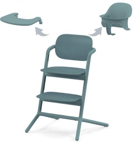 Cybex Lemo Stone Blue + Pārvalks Barošanas krēsliņš
