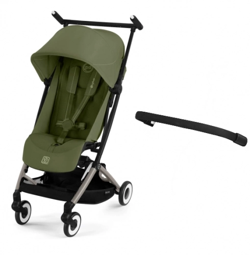 Cybex Libelle 2025 Moss Green Pastaigu rati + Cybex Aizsargbarjera