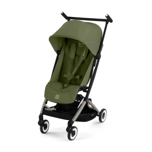 Cybex Libelle 2025 Moss Green Pastaigu rati + Cybex Aizsargbarjera