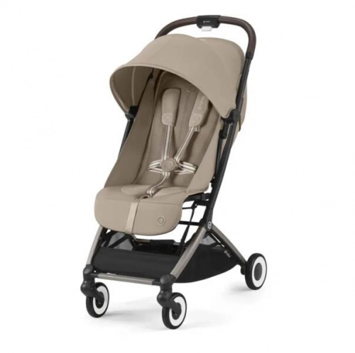 Cybex Orfeo Almond Beige/Taupe Прогулочная коляска + Спальный мешок Cybex Snogga 2