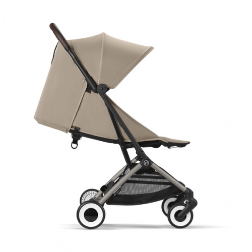 Cybex Orfeo Almond Beige/Taupe Прогулочная коляска + Спальный мешок Cybex Snogga 2