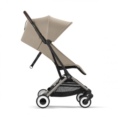 Cybex Orfeo Almond Beige/Taupe Прогулочная коляска + Спальный мешок Cybex Snogga 2