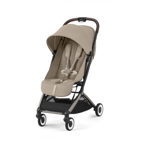 Cybex Orfeo Almond Beige/Taupe Прогулочная коляска + Спальный мешок Cybex Snogga 2
