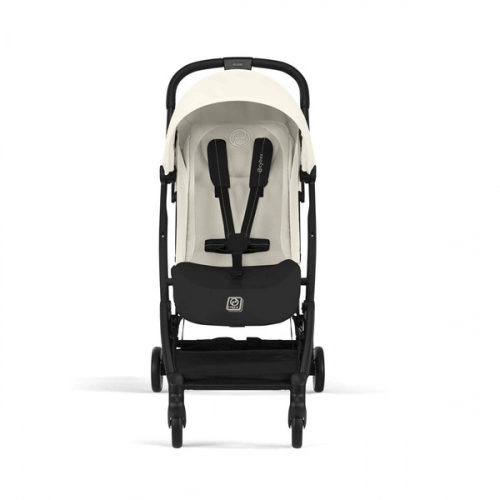 Cybex Orfeo Wózek Spacerowy Rama Black Canvas White 2025 + Cybex Pałąk