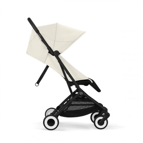 Cybex Orfeo Wózek Spacerowy Rama Black Canvas White 2025 + Cybex Pałąk