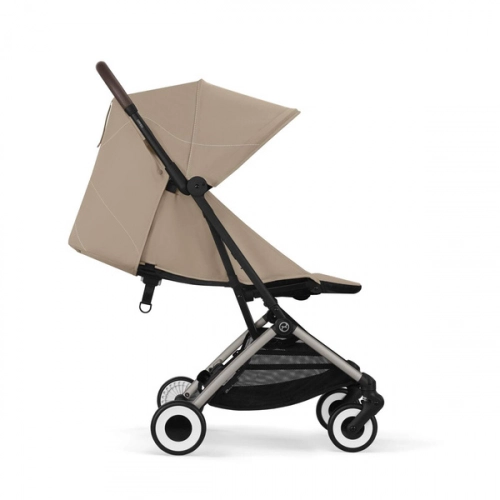 Cybex OrfeoAlmond Beige 2025 Прогулочная коляска + Cybex барьер
